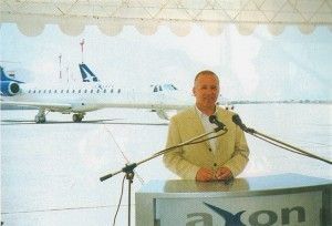 Thomas Liakounakos, chairman of Axon Airlines and Axon Holdings, presented airline's five new jets this past summer just prior to the terrorism attack in the U.S. that overturned so many optimistic investment plans.