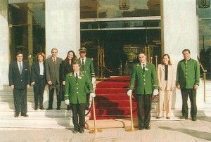 Grande Bretagne's staff in late November rolled out the red carpet for the last time. The traditional Athenian hotel closed for renovations until early in 2003.