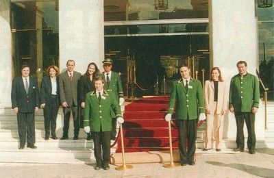Grande Bretagne's staff in late November rolled out the red carpet for the last time. The traditional Athenian hotel closed for renovations until early in 2003.