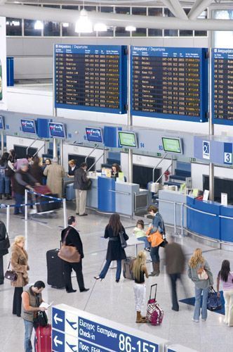 Athens International Airport last month reported improved passenger traffic and air flight figures.