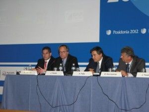 In regards to port privatization, John Tercek, vice president commercial and new business development Royal Caribbean Cruises (second from left), advised Greece to consider the Italian cruise model as it had privatized its ports very well.