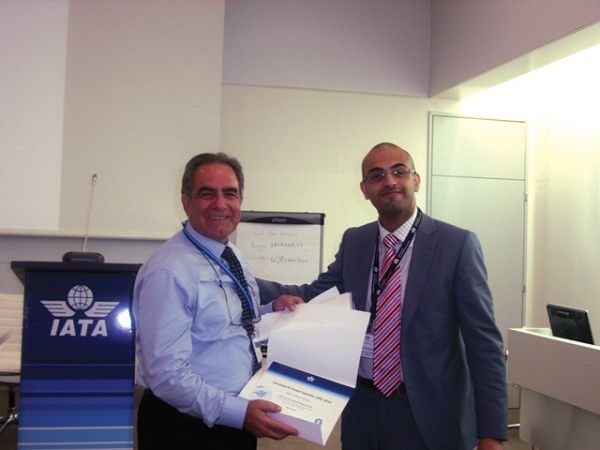 Mega Airlines Studies Director George Galitis and Head of Distance Learning IATA Training & Development Institute Ismail Albaidhani.