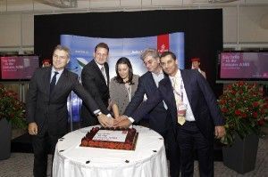 From left: Yiannis Paraschis, AIA General Manager; Richard Jewsbury, Emirates senior vice president commercial operations Europe and Russian Federation; Olga Kefalogianni, Greek tourism minister; Nikos Stathopoulos, Greek secretary general of Transport; and Mohammad Sarhan, Emirates Area Manager Greece., said.