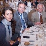 Maria Theofanopoulou, president and CEO of Danae Group of Companies; Aristotelis Thomopoulos, president and CEO of Holiday Inn Thessaloniki Hotel; and Marios Trivizas, president of the General Pan-Hellenic Federation of Tourism Enterprises.