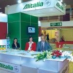 Virginia Anagnostou, key account Northern Greece; Maritina Dolcetti, sales support; and Giacomo Dolcetti, sales support supervisor, welcomed visitors at Alitalia’s stand. In regards to the airline’s new winter flight schedule 2010-2011, it includes 4,500 weekly flights serving 137 routes and 79 destinations, of which 26 are in Italy and 53 are in 37 other countries. The winter flight schedule is valid until 26 March 2011.