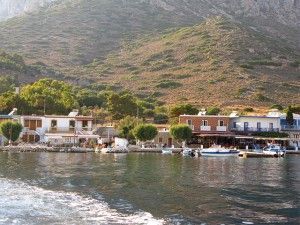 Telendos isle is ten minutes away from the west coast of Kalymnos.