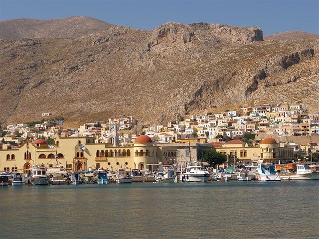 Pothia, the capital town of Kalymnos island, is a mix of different architecture and eras.