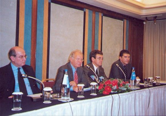 SETE's president, Spyros Kokotos (second from left), lashed out at government for failing to create a long term tourism strategy.