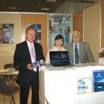 Xenotel Group Hotels had one of the busiest stands at Summer Expo and informed visitors on their three seaside resorts in Attica, one city hotel in Athens, one seasonal hotel in Crete and one seaside care home in Attica. Pictured are Tasos Tsakiridis (Mare Nostrum General Manager), Voula Ioannidou (Golden Coast Front Office Manager) and Dimitris Finitsis (Aquamarina General Manager).