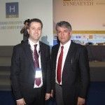 Chalkidiki Hotels Association President Grigoris Tassios and Hellenic Chamber of Hotels Vice President Andreas Fiorentinos.