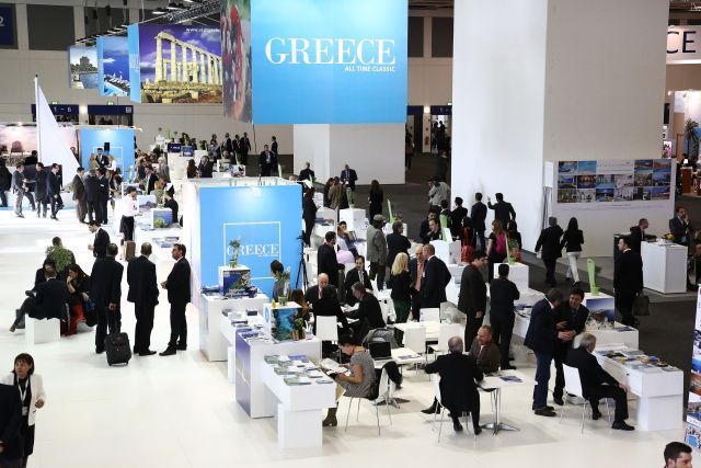 The Greek pavilion at ITB Berlin 2013.
