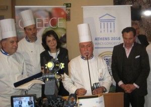 President of the Chef's Club of Greece Miltos Karoumbas