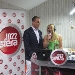 AirFastTickets President Nikos Koklonis with Greek TV hostess & DJ Natalia Germanou.