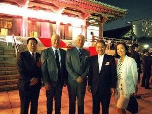 From left to right: Ueki-san (CEO, JAL), Kurt Ekert (Chief Commercial Officer, Travelport), Simon Nowroz (President and Managing Director, Emerging Markets, Travelport), Kamikawa-san (Senior Board Member, JAL), Nakano-san (CEO, AXESS).