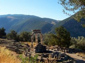 Delfi, the Tholos in the sanctuary of Athena Pronaia (380 BC).