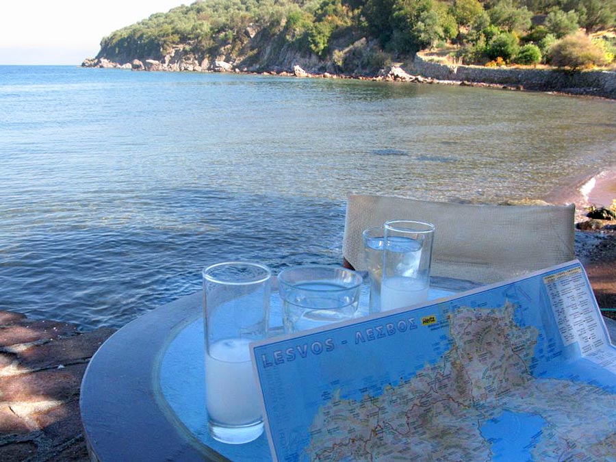Lesvos is known for it's ouzo.