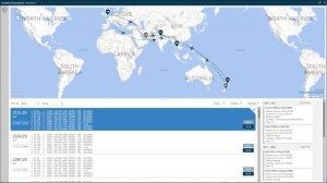 Travelport Smartpoint - Air availability, graphical map
