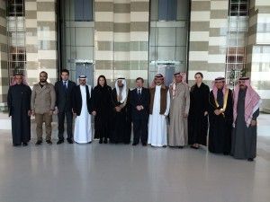 Greek Tourism Olga Kefalogianni (fifth from left) during her meeting with the Saudi Arabia Chamber of Commerce.