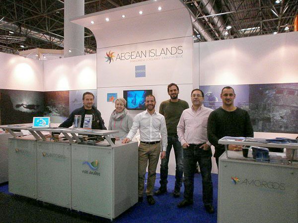 The stand of the Region of the South Aegean at boot Dusseldorf.
