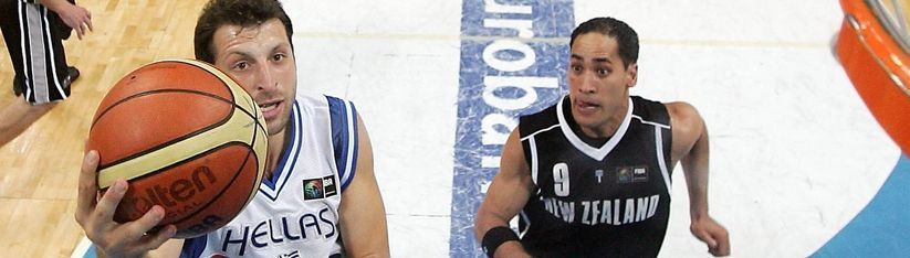 Basketball player Theo Papaloukas (left). Photo: Costa Navarino