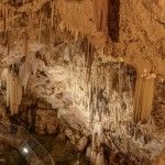 Spectacular stalagmites and stalactites of the cave.
