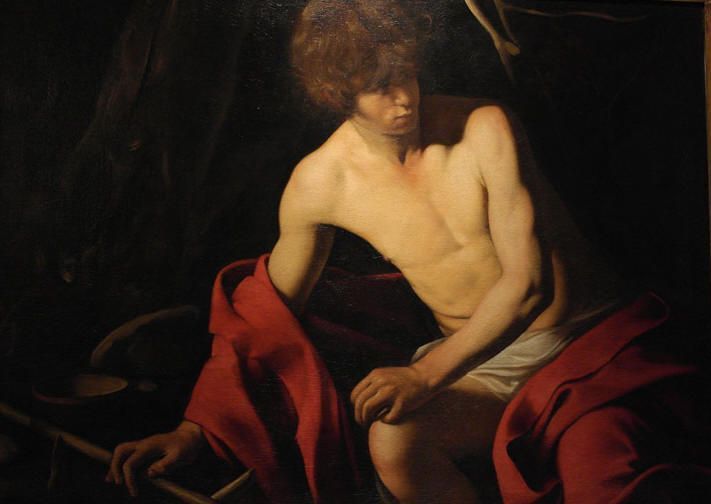 Caravaggio painting "John the Baptist."