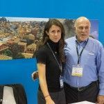 Maria Theofanopoulou, publisher of GTP, with George Vernicos, the general secretary of the Greek Tourism Confederation (SETE).