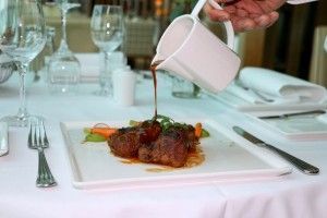 Dubai Food Festival menu for Emirates' airport lounges in Dubai designed by Chef Silvena Rowe - 12-hour Lamb, slow cooked.