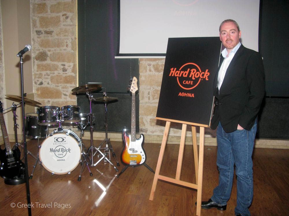 David Pellow, Area Vice President - Europe at Hard Rock International, during a media event in Athens, Greece.