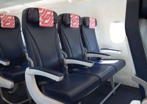 Air France's new medium-haul cabin seats.