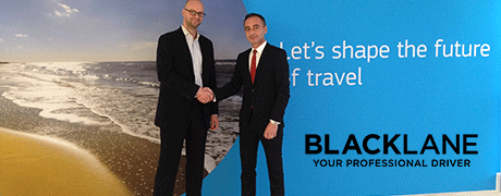 Peter Altmann, Head of Amadeus Cars and Transfers with Jens Wohltorf, CEO of Blacklane.