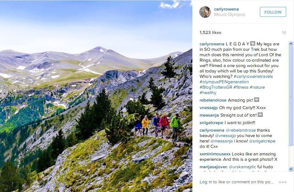 Mount Olympus on Instagram - carlyrowena