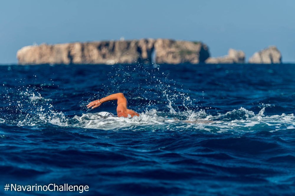1 mile swimming route in Pylos (photo by Elias Lefas).