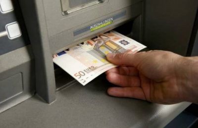 ATM machine in Greece.