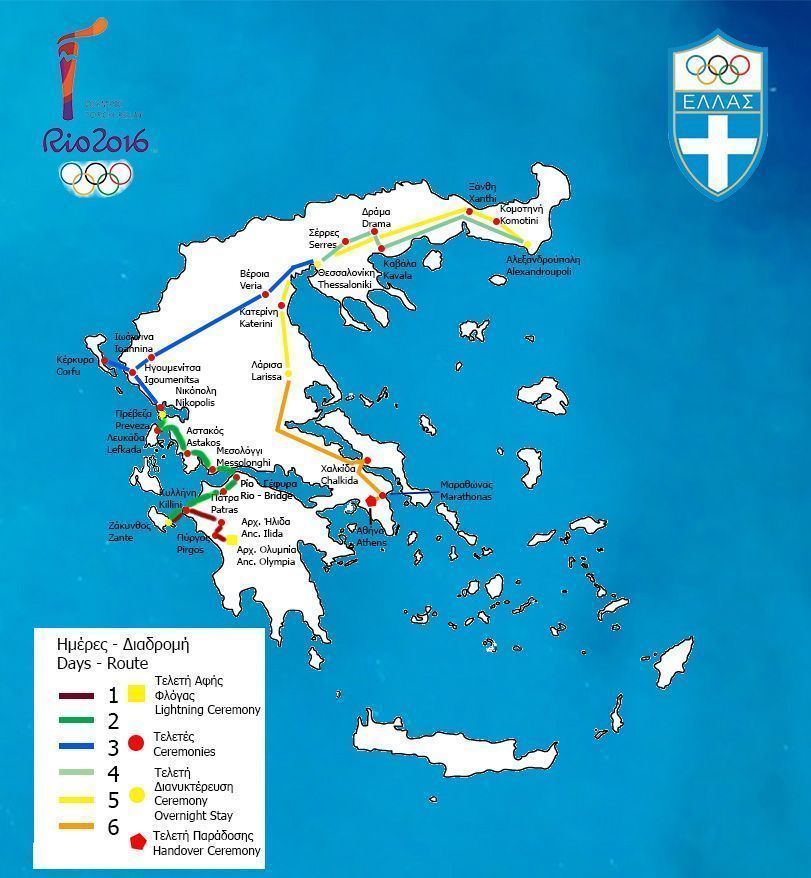 2_Greece route_Olympic Torch
