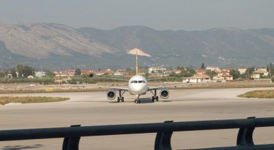 Zakynthos Island - Greece, airplane at Dionysios Solomos airport. Photo source: panoramio.com
