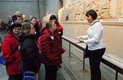 Guiding visitors with learning difficulties. T-Guide training at the British Museum (Photo: FEG).