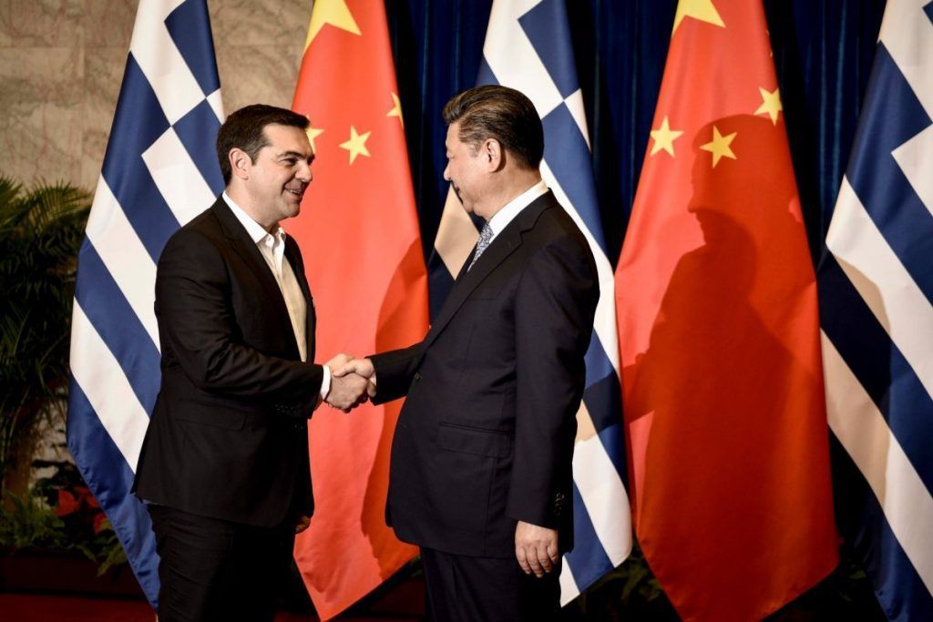 Greek Prime Minister Alexis Tsipras and the President of the People’s Republic of China Xi Jinping. Photo source: @tsipras_eu