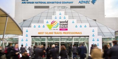World Travel Market 2015, ExCeL, London - General view, ExCeL entrance area