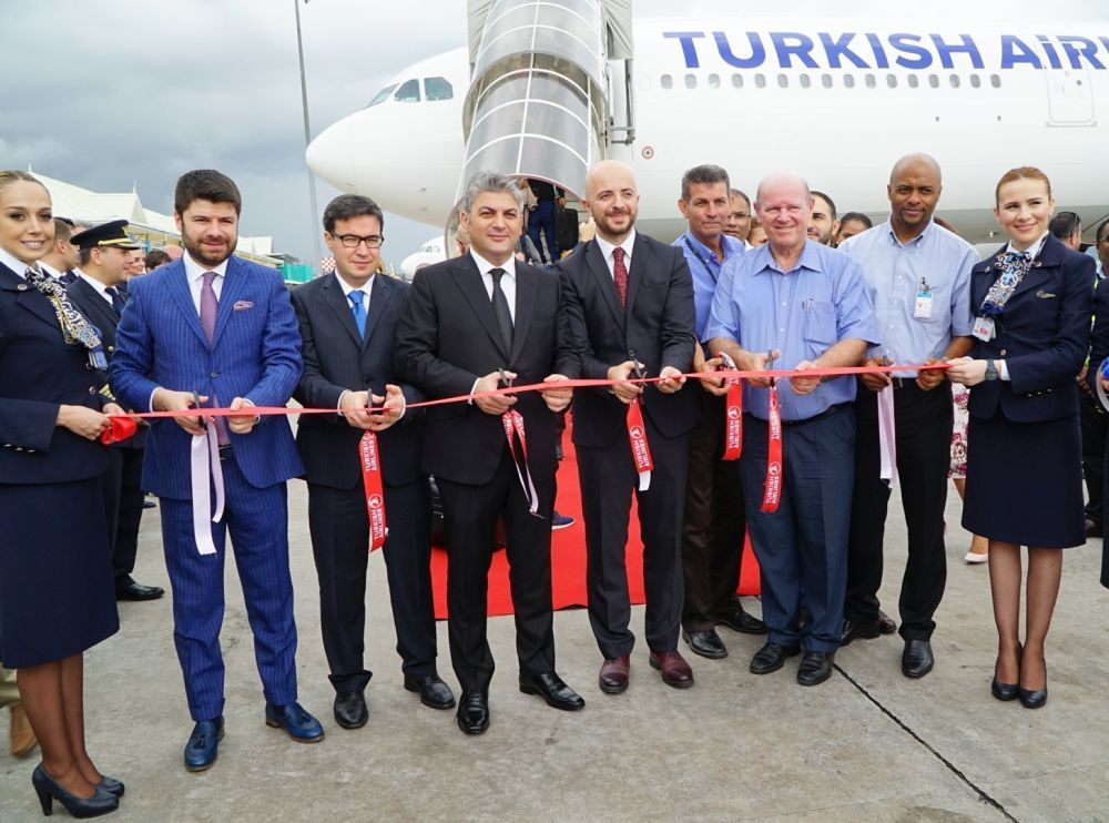 The inaugural flight from Istanbul in early November got a water cannon salute at Mahe International airport at a ceremony graced by Ahmet Olmuştur, Chief Marketing Officer of Turkish Airlines; Alain St. Ange, Minister for Tourism and Culture of the Republic of Seychelles; and Joel Morgan, Minister for Foreign Affairs and Transport of the Republic of Seychelles, in the presence of diplomatic, protocol and media representatives as well as Turkish Airlines’ officials.