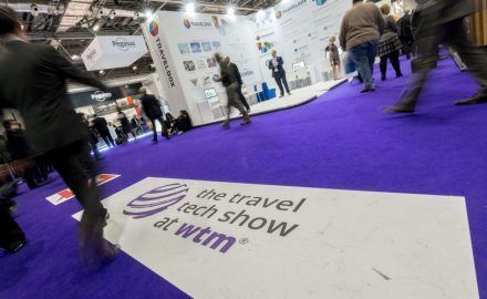 World Travel Market 2016, ExCeL London. Travel Tech Show Floor.