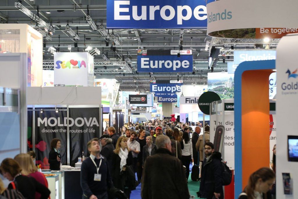 World Travel Market 2016 at ExCeL Centre, London. Europe area.