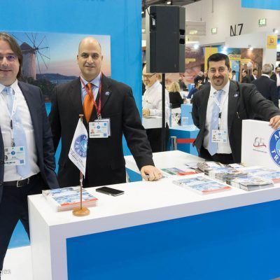 Stratis Voursoukis, Group Director of Sales & Marketing; Yiannis Polydorou, Argo UK Managing Director; and Angelos Samolis, Sales Manager.