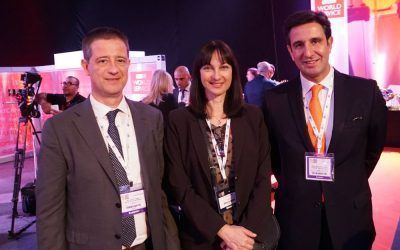 George Tziallas, Secretary General for Tourism policy and Development; Elena Kountoura, Tourism Minister, Dimitris Tryfonopoulos, President of the Greek National Tourism Organization during the UNWTO & WTM Ministerial Networking Reception.