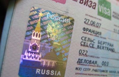 A visa to Russia.