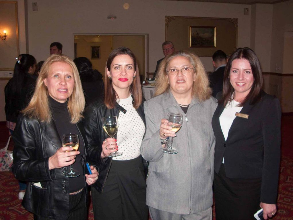 Respond on Demand's Cryssa Krassa (left) and Maria Athanasopoulou (third from left), with representatives of Thessaloniki's Grand Hotel Palace, during a networking event held on the sidelines of the B2B Travel Event 2017.
