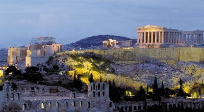 The Acropolis in Athens.