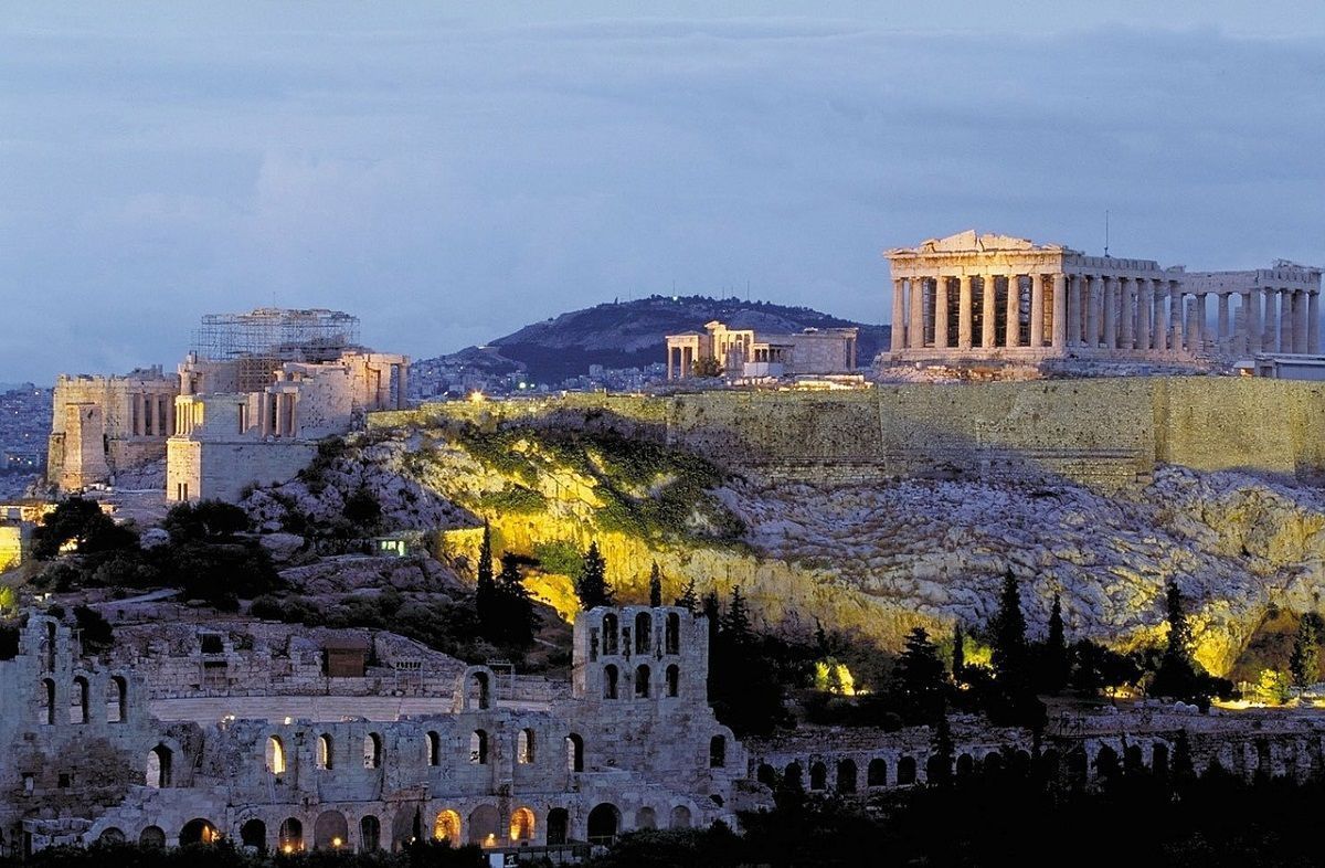The Acropolis in Athens.