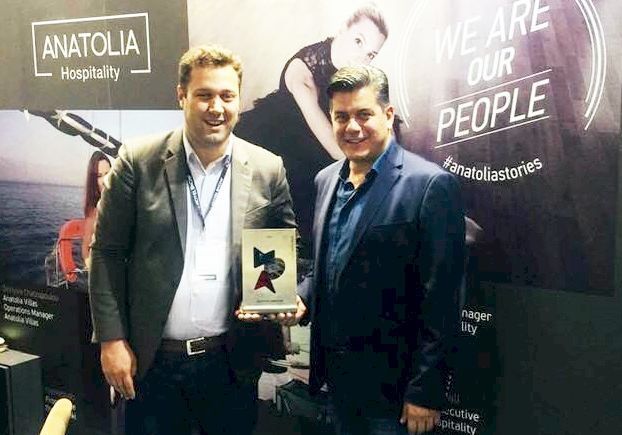 Michael Chrysochoidis, the Managing Director at Anatolia Hospitality received the award at the 4th Hotel Design Awards.