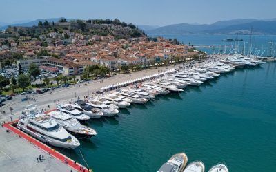 The 5th MEDYS 2018 opened its doors on April 28, and will run until May 1st in Nafplion. Photo Source: @Greek Yachting Association